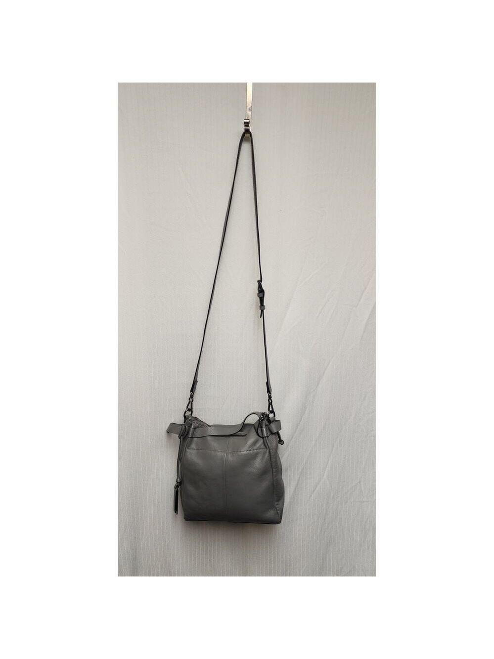 VINCE CAMUTO Alora Leather Crossbody Bag Gray MSRP$248 - Picture 5 of 16